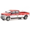 2019 Ford F-350 Bomberos Huston "Dually Drivers Series 11" Rojo/Blanco 1:64 Greenlight 46110D