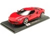 2021 Ferrari 296 GTB Hybrid 830HP V6 Rojo 1:18 Maisto 16018