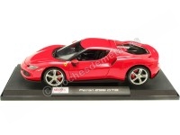 2021 Ferrari 296 GTB Hybrid 830HP V6 Rojo 1:18 Maisto 16018