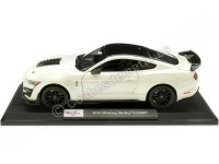 2020 Ford Mustang Shelby GT500 Blanco Perla 1:18 Maisto 31452