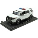 2015 Ford Interceptor Utility Con Luces y Sonido Blanco 1:18 Motor Max 73995