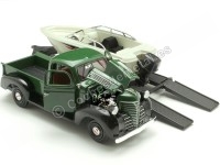 1941 Plymouth Pickup Verde/Negro + Remolque Con Barco 1:24 Motor Max 73278-76012