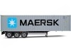 2021 Trailer Semirremolque Porta Contenedores MAERSK Gris/Azul 1:24...