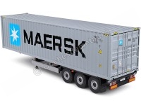 2021 Trailer Semirremolque Porta Contenedores MAERSK Gris/Azul 1:24...