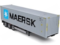 2021 Trailer Semirremolque Porta Contenedores MAERSK Gris/Azul 1:24...