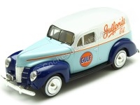 1940 Ford Sedan Gulf Delivery Azul/Azul/Blanco Decorado 1:24 Motor Max 79661