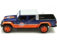 2021 Jeep Gladiator Rubicon Gulf Azul/Naranja Decorado 1:24 Motor Max 79663