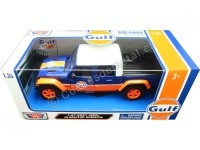 2021 Jeep Gladiator Rubicon Gulf Azul/Naranja Decorado 1:24 Motor Max 79663