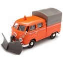 1967 Volkswagen Type 2 T1 Pickup Truck Con Quitanieves 1:24 Motor Max 79593