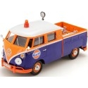 1967 Volkswagen Type 2 T1 Pickup Truck Gulf Azul/Naranja 1:24 Motor Max 79650