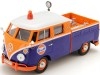 1967 Volkswagen Type 2 T1 Pickup Truck Gulf Azul/Naranja 1:24 Motor Max 79650