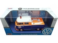 1967 Volkswagen Type 2 T1 Pickup Truck Gulf Azul/Naranja 1:24 Motor Max 79650