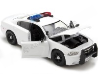 2011 Dodge Charger Pursuit Con Luces y Sonido Blanco 1:24 Motor Max...