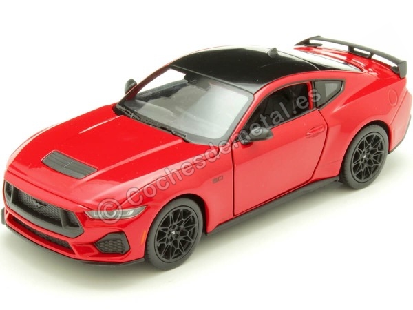 2024 Ford Mustang GT Rojo 1:24 Welly 24123