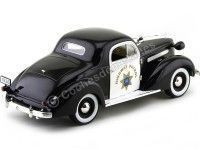 Cochesdemetal.es 1936 Pontiac Deluxe "Police Car" Negro-Blanco 1:18 Signature Models 18140