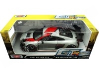 2015 Audi R8 LMS GT3 Plateado Decorado 1:24 Motor Max 73788