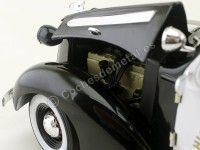 Cochesdemetal.es 1936 Pontiac Deluxe "Police Car" Negro-Blanco 1:18 Signature Models 18140