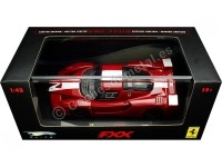 2005 Ferrari FXX Rojo/Blanco 1:43 Hot Wheels Elite N5605