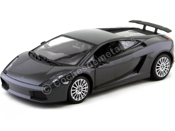 Cochesdemetal.es 2007 Lamborghini Gallardo Superleggera Gris Oscuro 1:18 Motor Max 73181