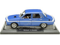 1971 Renault 12 R12 Gordini sin Parachoques Azul Francés 1:18 Norev 185248