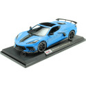 2020 Chevrolet Corvette Stingray Coupe High Wing Azul Cian Decorado 1:18 Maisto 31455AE