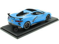 2020 Chevrolet Corvette Stingray Coupe High Wing Azul Cian Decorado 1:18 Maisto 31455AE