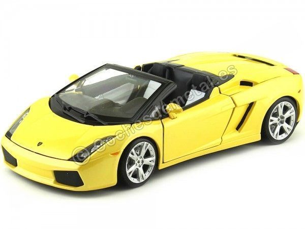 Cochesdemetal.es 2000 Lamborghini Gallardo Spyder Amarillo 1:18 Bburago 12016