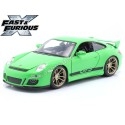 Cochesdemetal.es 2007 Porsche 911 (997) GT3 Fast X (Fast & Furious 10) Verde 1:24 Jada Toys 34919