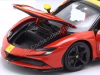 2020 Ferrari SF90 Stradale Assetto Fiorano Rojo 1:18 Bburago Signat...
