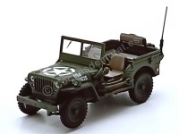 Jeep Willys Ejército Americano Verde Militar 1:43 – Réplica detal
