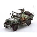 Jeep Willys 1941 Militar Verde Caqui - Réplica 1:43 Cararama