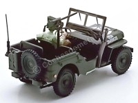 Jeep Willys 1941 Militar Verde Caqui - Réplica 1:43 Cararama