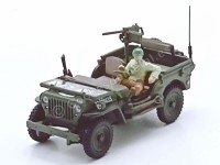 Jeep Willys 1941 Militar Verde Caqui - Réplica 1:43 Cararama