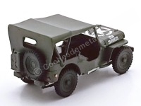Jeep Willys 1941 Militar Verde Caqui - Réplica 1:43 Cararama