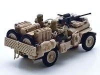 Jeep Willys Militar Armado en Verde Caqui - Réplica 1:43 Cararama