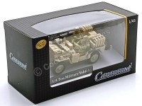 Jeep Willys Militar Armado en Verde Caqui - Réplica 1:43 Cararama