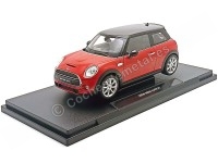 2016 New Mini Cooper S Hatchback Review Red-Black 1:18 Welly 18050