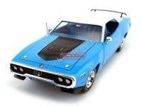 Cochesdemetal.es 1971 Plymouth Road Runner 440 Azul/Blanco 1:18 Auto World AMM1012