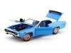 Cochesdemetal.es 1971 Plymouth Road Runner 440 Azul/Blanco 1:18 Auto World AMM1012