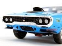 Cochesdemetal.es 1971 Plymouth Road Runner 440 Azul/Blanco 1:18 Auto World AMM1012