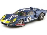 1966 Ford GT40 Mark II Nº6 Bianchi/Andretti 24h LeMans Azul/Amarillo 1:18 Shelby Collectibles 416 Cochesdemetal.es