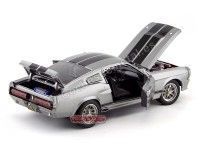 Cochesdemetal.es 1967 Shelby GT 500e Eleanor "60 Segundos" Gris / Negro 1:18 Greenlight 12909