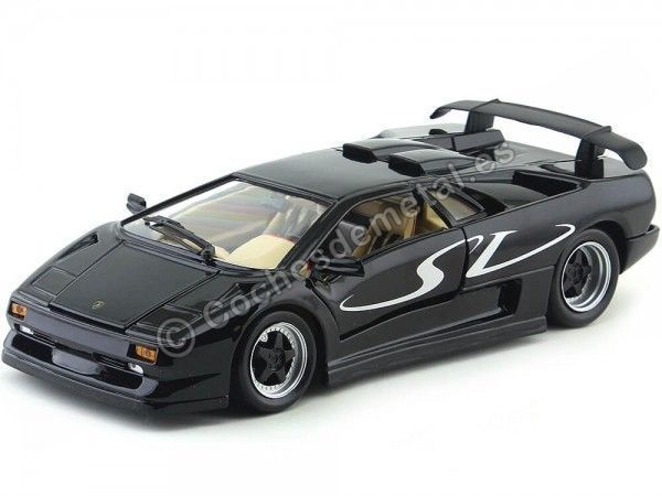 Cochesdemetal.es 1990 Lamborghini Diablo SV Negro Metalizado 1:18 Maisto 31844