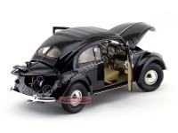 Cochesdemetal.es 1950 Volkswagen Classic T1 Kafer Beetle Black 1:18 Welly 18040