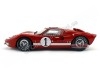 Cochesdemetal.es 1966 Ford GT40 Mark II Nº1 Miles/Ruby Ganador 12h Sebring Rojo 1:18 Shelby Collectibles 407