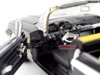 Cochesdemetal.es 1960 Chevrolet Impala Convertible Custom Negro con llamas 1:18 Motor Max 79009