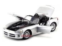 Cochesdemetal.es 2003 Dodge Viper SRT-10 Convertible Gris 1:18 Motor Max 73137