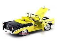 Cochesdemetal.es 1956 Chevrolet Bel Air Open Convertible Amarillo 1:18 Lucky Diecast 92128