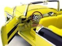 Cochesdemetal.es 1956 Chevrolet Bel Air Open Convertible Amarillo 1:18 Lucky Diecast 92128