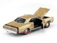 Cochesdemetal.es 1969 Dodge Coronet R-T 426 HEMI Gold 1:18 Auto World AMM1024